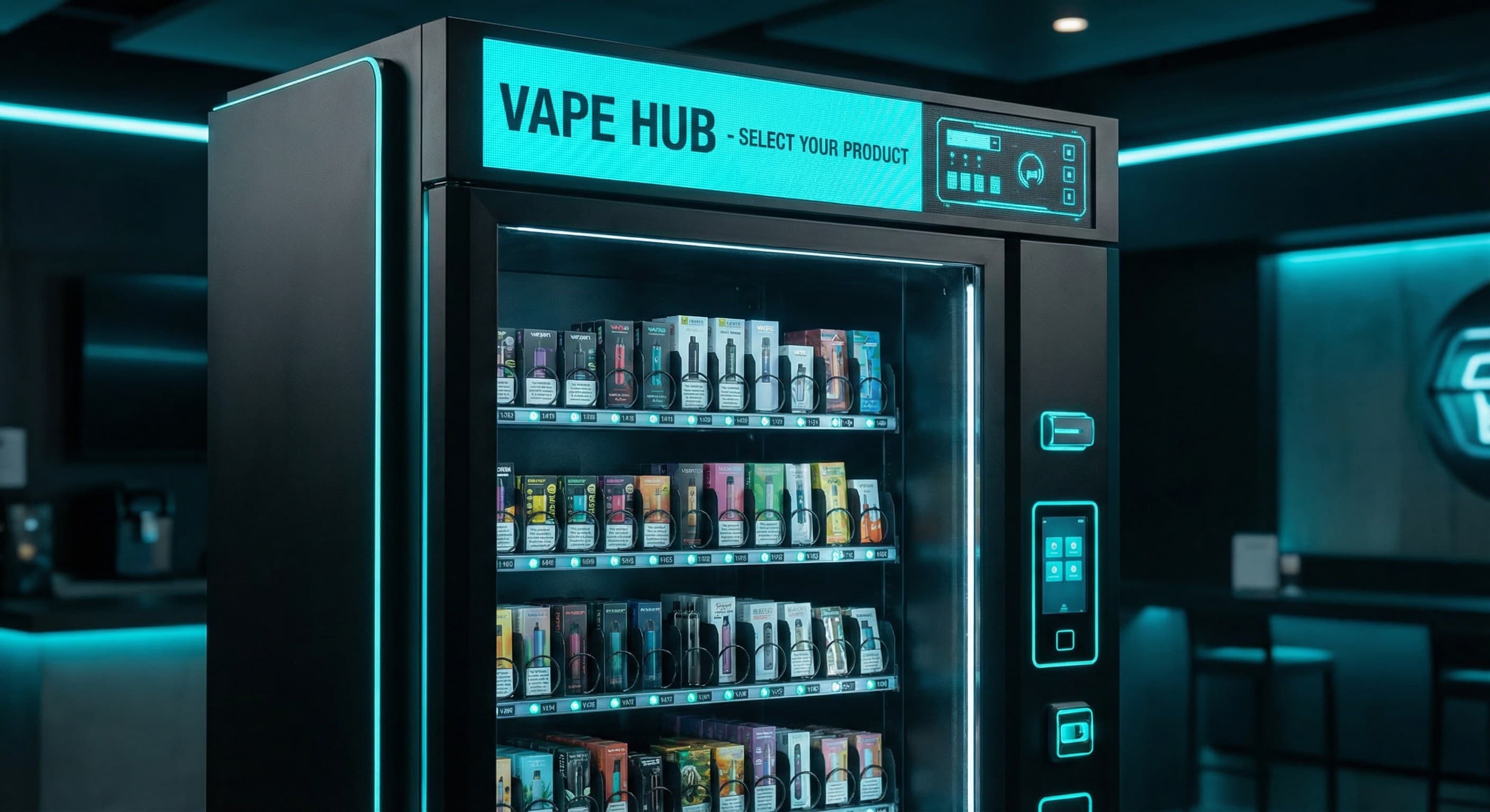 Modern vape vending machine
